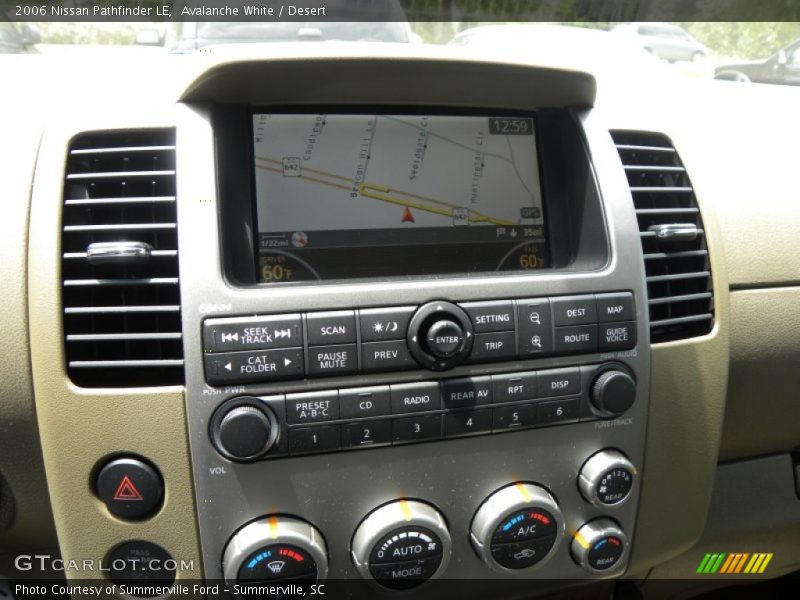 Avalanche White / Desert 2006 Nissan Pathfinder LE