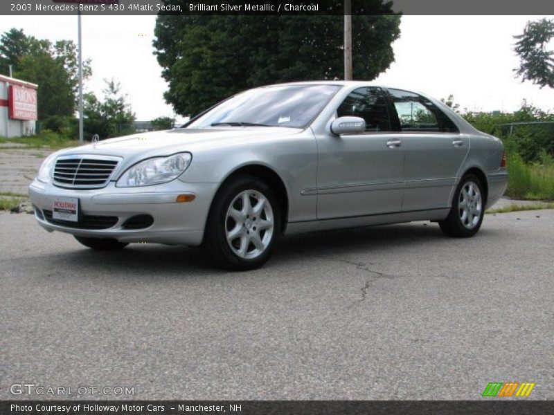 Brilliant Silver Metallic / Charcoal 2003 Mercedes-Benz S 430 4Matic Sedan