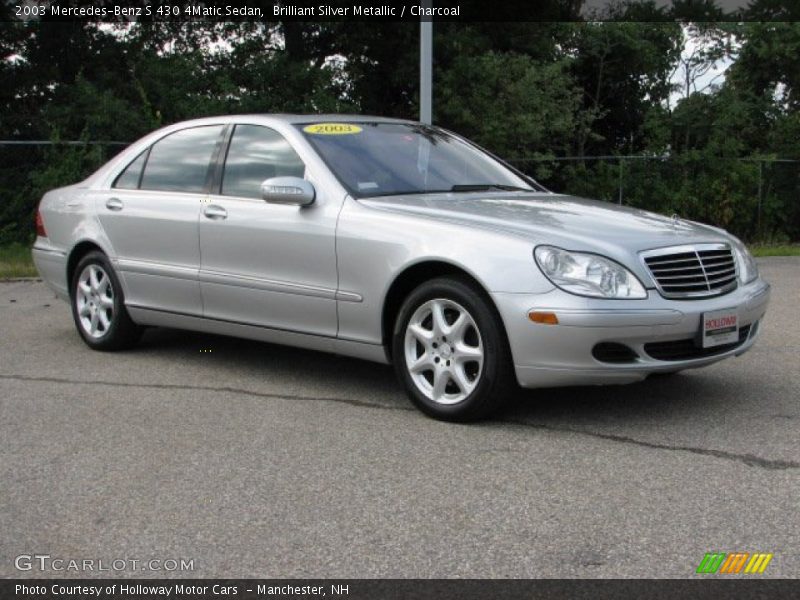 Brilliant Silver Metallic / Charcoal 2003 Mercedes-Benz S 430 4Matic Sedan