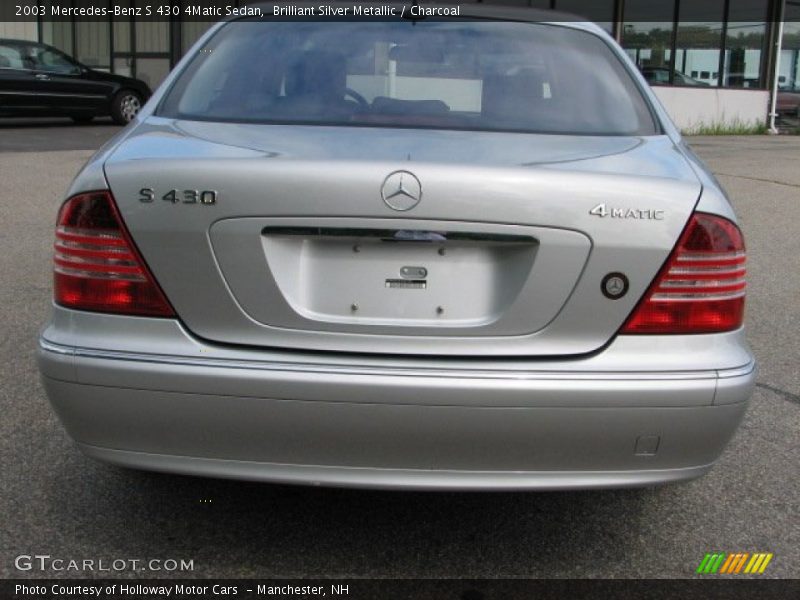 Brilliant Silver Metallic / Charcoal 2003 Mercedes-Benz S 430 4Matic Sedan