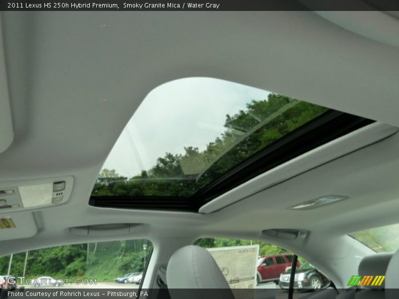 Smoky Granite Mica / Water Gray 2011 Lexus HS 250h Hybrid Premium