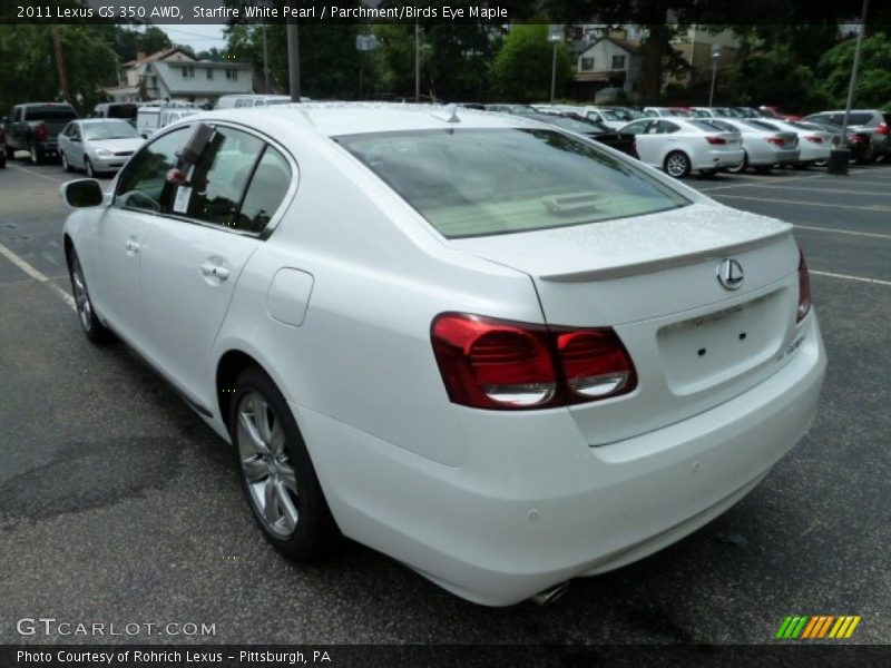 Starfire White Pearl / Parchment/Birds Eye Maple 2011 Lexus GS 350 AWD