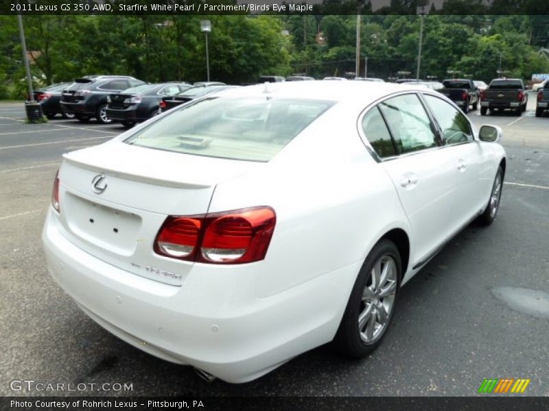 Starfire White Pearl / Parchment/Birds Eye Maple 2011 Lexus GS 350 AWD