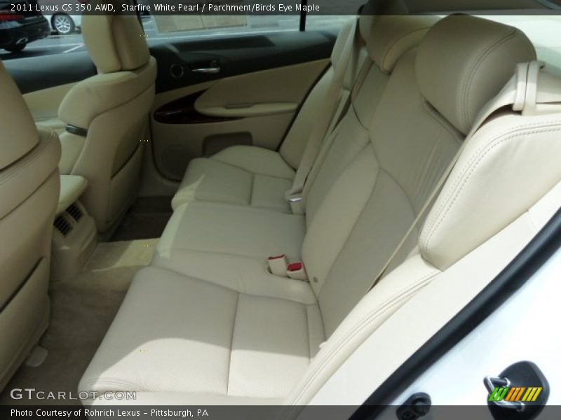 Starfire White Pearl / Parchment/Birds Eye Maple 2011 Lexus GS 350 AWD