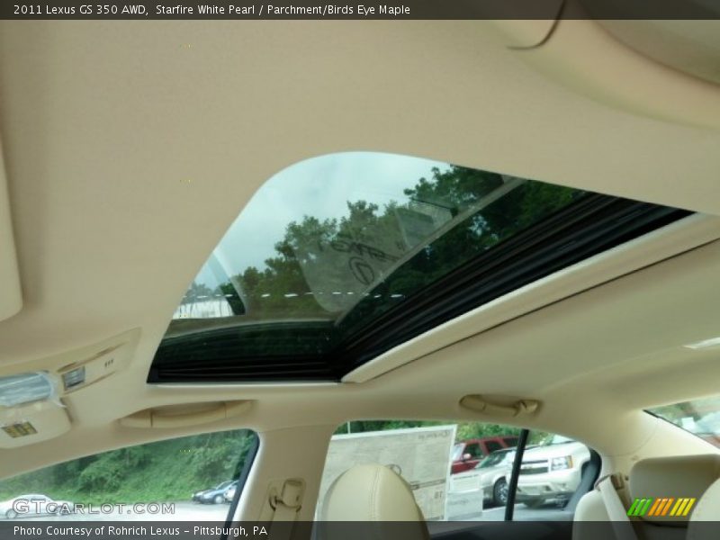 Starfire White Pearl / Parchment/Birds Eye Maple 2011 Lexus GS 350 AWD