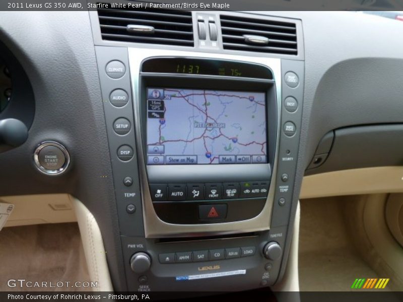 Navigation of 2011 GS 350 AWD