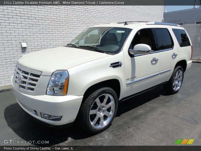 White Diamond Tricoat / Cashmere/Cocoa 2011 Cadillac Escalade Premium AWD