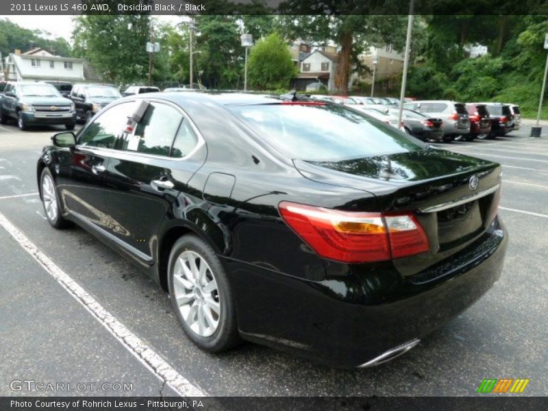 Obsidian Black / Black 2011 Lexus LS 460 AWD