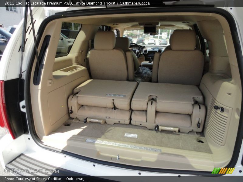 White Diamond Tricoat / Cashmere/Cocoa 2011 Cadillac Escalade Premium AWD