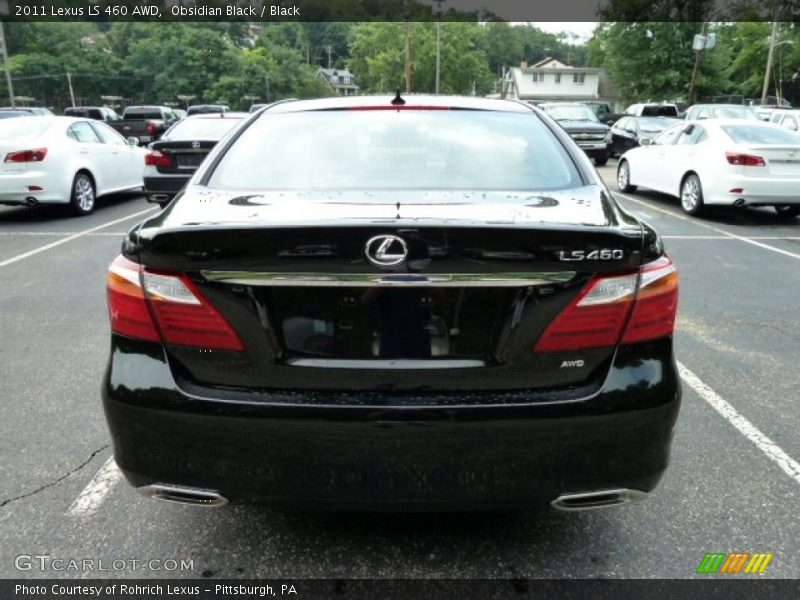 Obsidian Black / Black 2011 Lexus LS 460 AWD