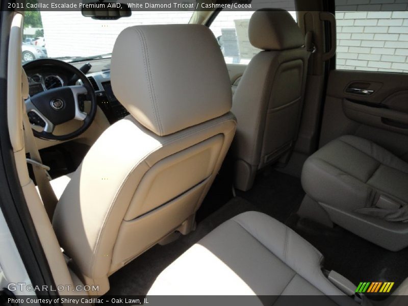 White Diamond Tricoat / Cashmere/Cocoa 2011 Cadillac Escalade Premium AWD
