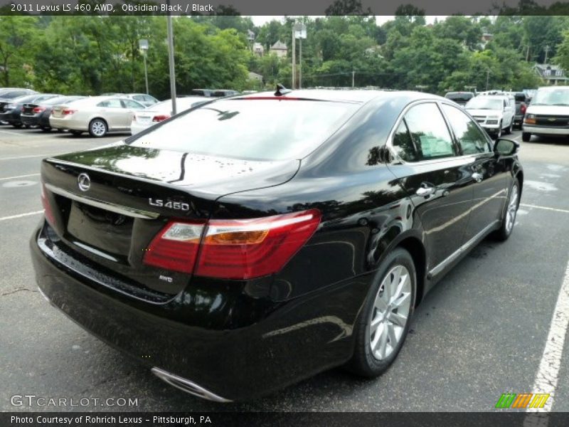 Obsidian Black / Black 2011 Lexus LS 460 AWD