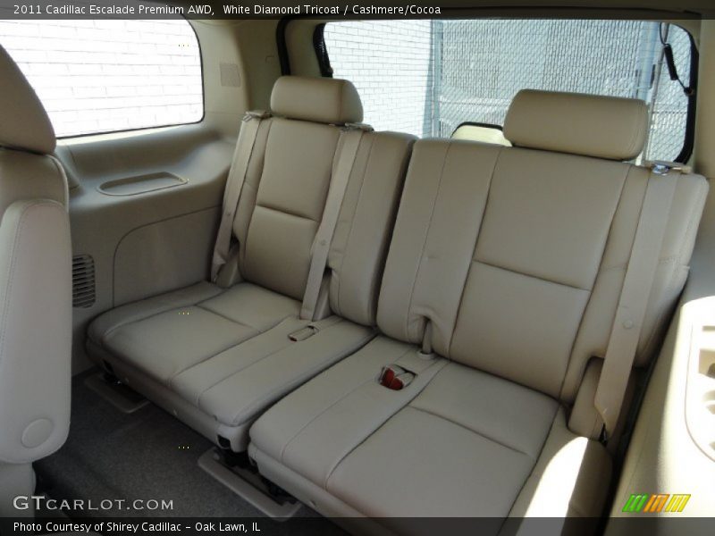 White Diamond Tricoat / Cashmere/Cocoa 2011 Cadillac Escalade Premium AWD