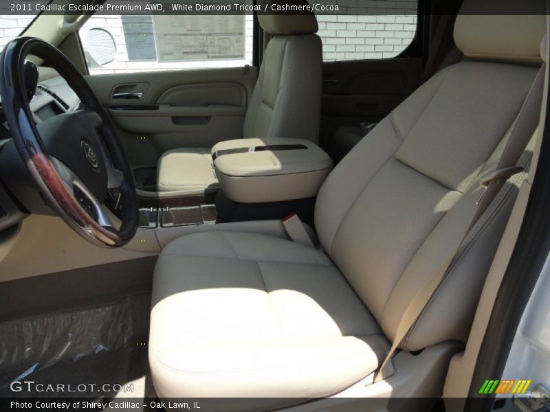 White Diamond Tricoat / Cashmere/Cocoa 2011 Cadillac Escalade Premium AWD
