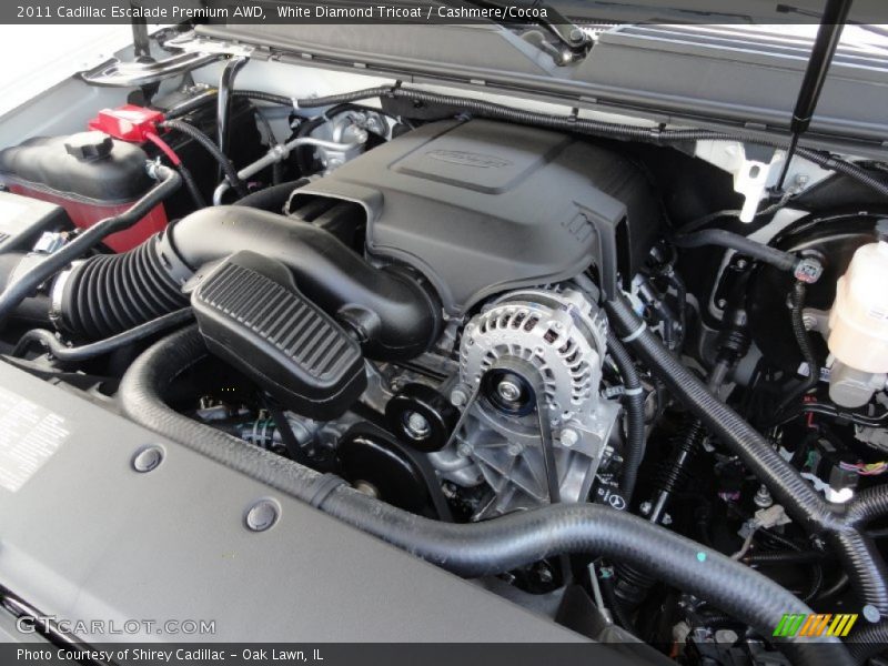 White Diamond Tricoat / Cashmere/Cocoa 2011 Cadillac Escalade Premium AWD