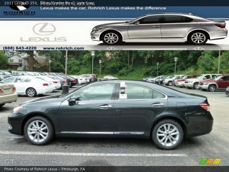 Smoky Granite Mica / Light Gray 2011 Lexus ES 350