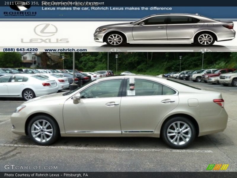 Satin Cashmere Metallic / Parchment 2011 Lexus ES 350