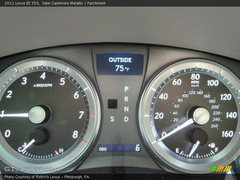  2011 ES 350 350 Gauges