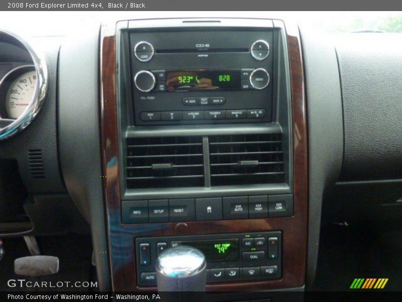 Controls of 2008 Explorer Limited 4x4