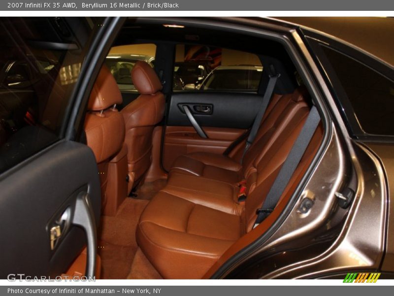 Beryllium 16 Metallic / Brick/Black 2007 Infiniti FX 35 AWD