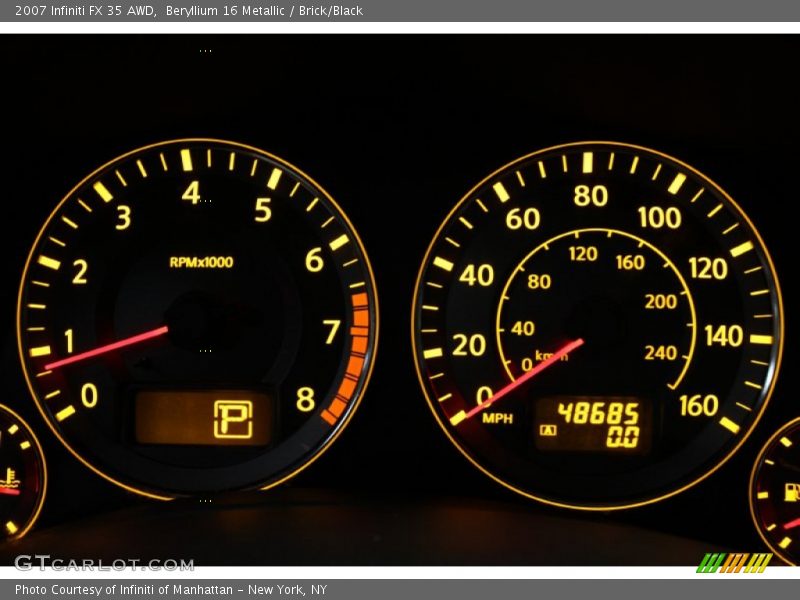 Beryllium 16 Metallic / Brick/Black 2007 Infiniti FX 35 AWD
