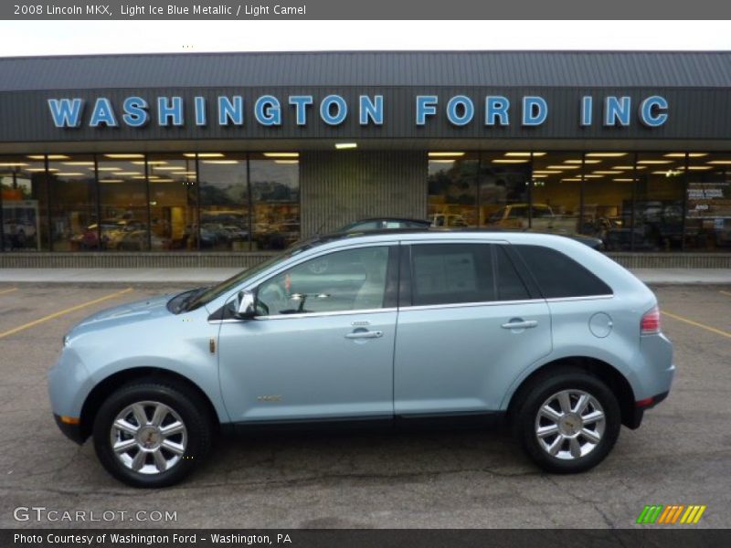Light Ice Blue Metallic / Light Camel 2008 Lincoln MKX