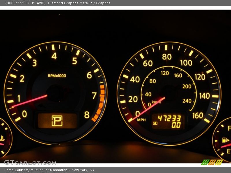 Diamond Graphite Metallic / Graphite 2008 Infiniti FX 35 AWD