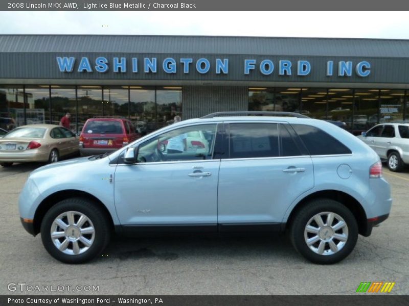 Light Ice Blue Metallic / Charcoal Black 2008 Lincoln MKX AWD