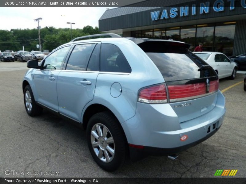 Light Ice Blue Metallic / Charcoal Black 2008 Lincoln MKX AWD