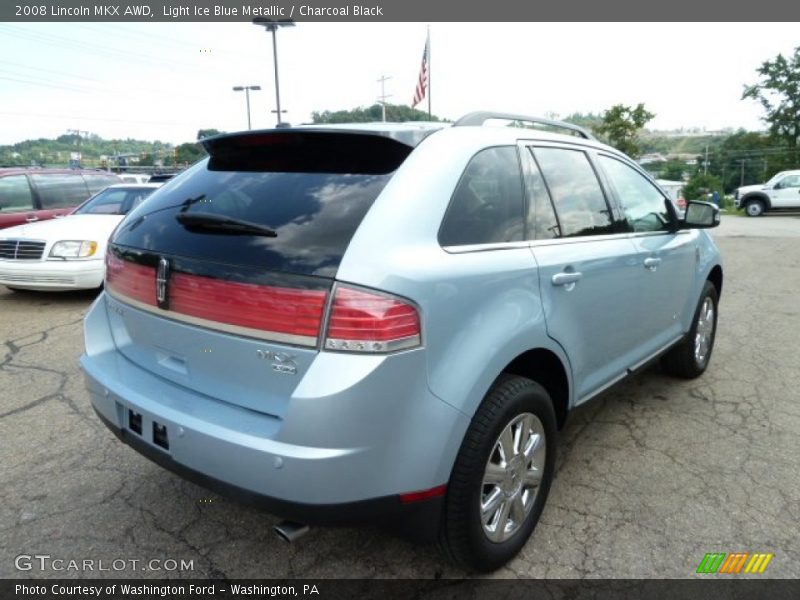 Light Ice Blue Metallic / Charcoal Black 2008 Lincoln MKX AWD