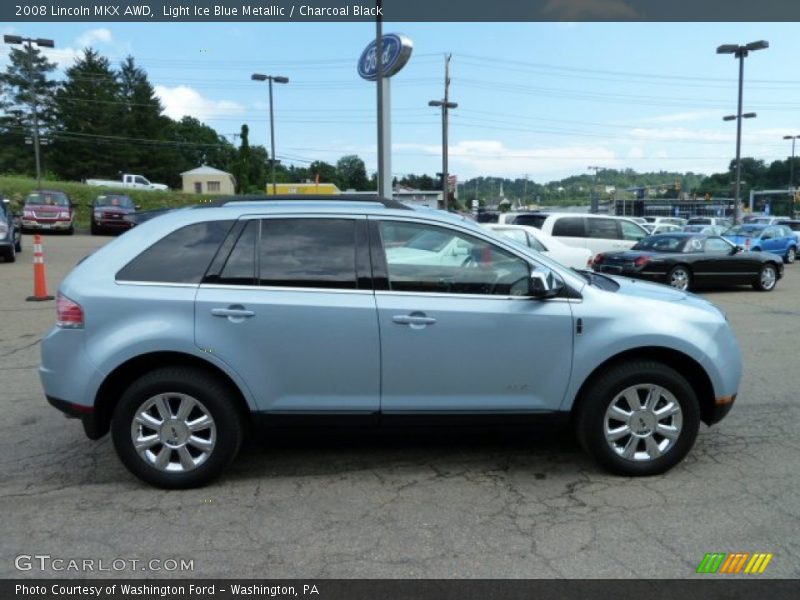 Light Ice Blue Metallic / Charcoal Black 2008 Lincoln MKX AWD