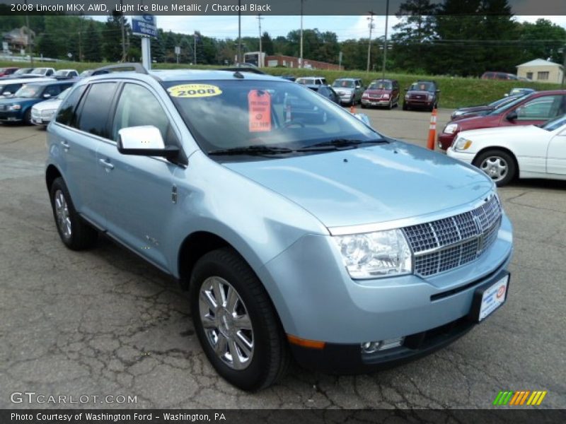 Light Ice Blue Metallic / Charcoal Black 2008 Lincoln MKX AWD