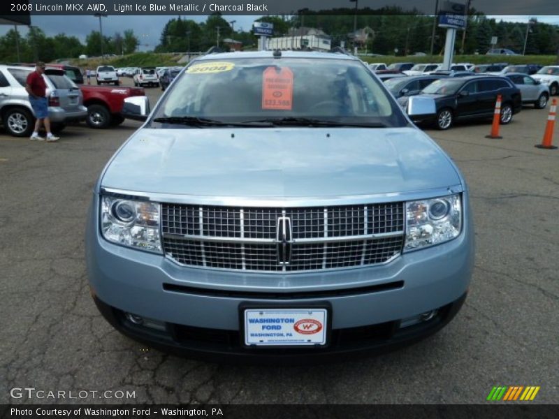 Light Ice Blue Metallic / Charcoal Black 2008 Lincoln MKX AWD