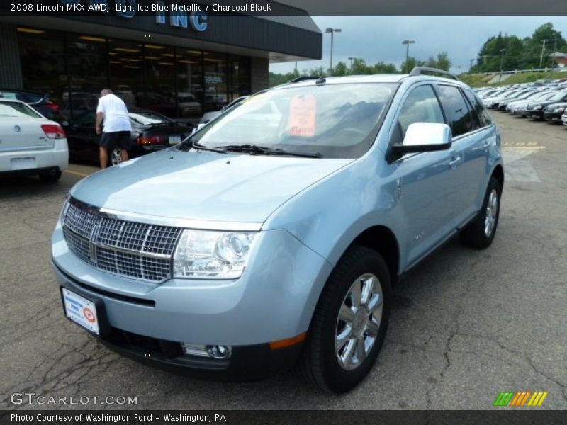 Light Ice Blue Metallic / Charcoal Black 2008 Lincoln MKX AWD