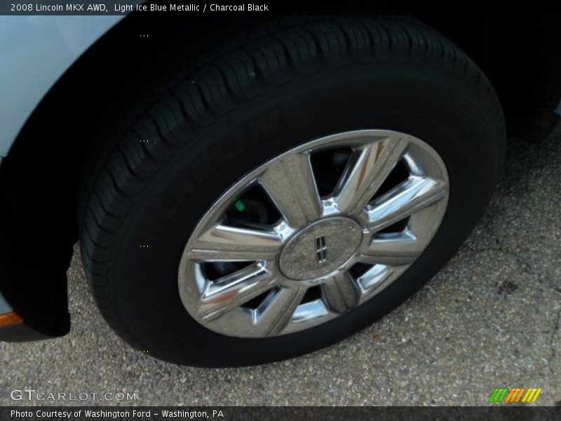 Light Ice Blue Metallic / Charcoal Black 2008 Lincoln MKX AWD