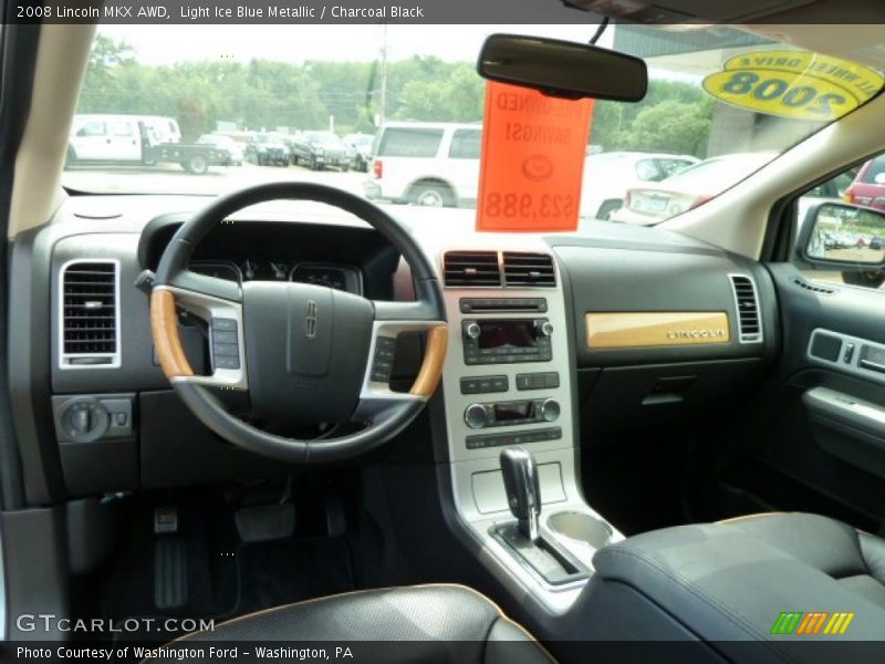 Light Ice Blue Metallic / Charcoal Black 2008 Lincoln MKX AWD