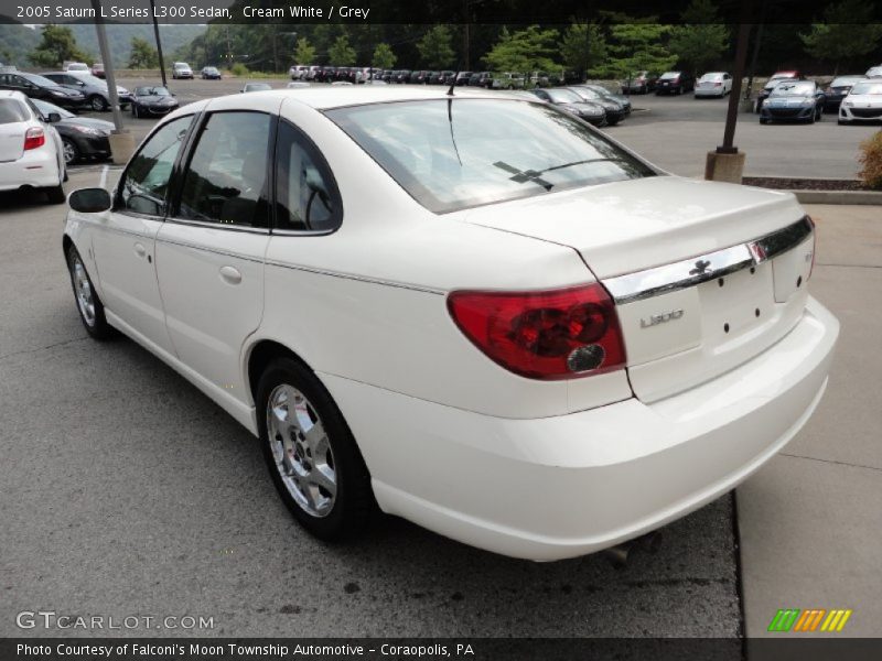 Cream White / Grey 2005 Saturn L Series L300 Sedan