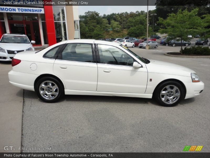 Cream White / Grey 2005 Saturn L Series L300 Sedan