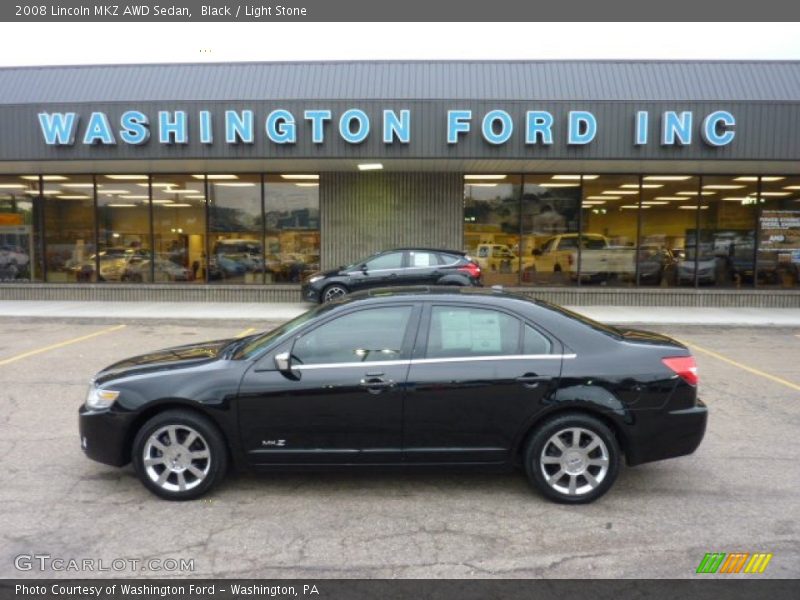 Black / Light Stone 2008 Lincoln MKZ AWD Sedan