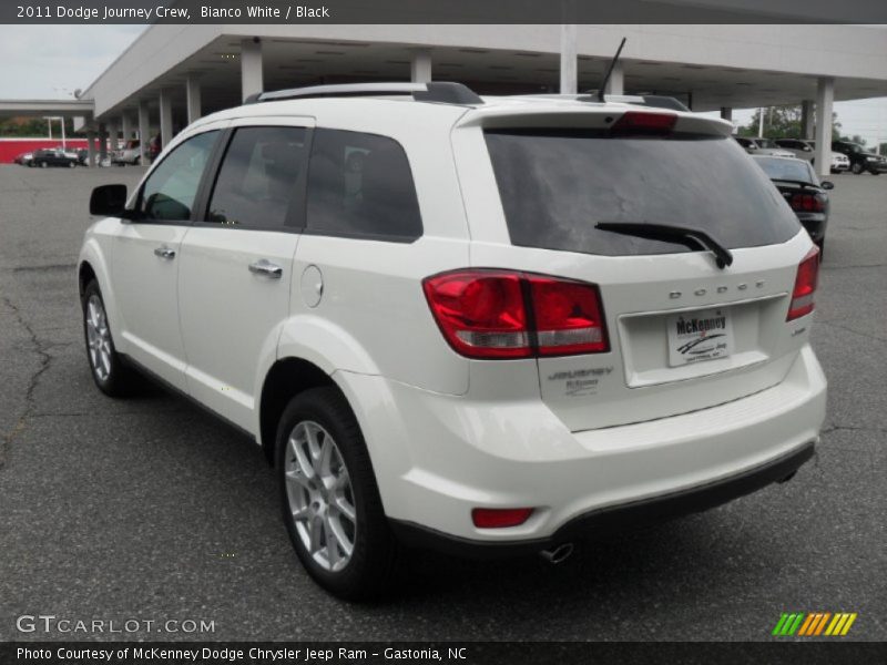 Bianco White / Black 2011 Dodge Journey Crew