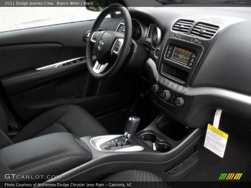Bianco White / Black 2011 Dodge Journey Crew