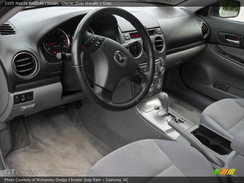 Glacier Silver Metallic / Gray 2005 Mazda MAZDA6 i Sedan