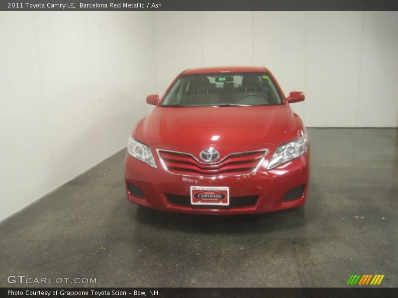 Barcelona Red Metallic / Ash 2011 Toyota Camry LE