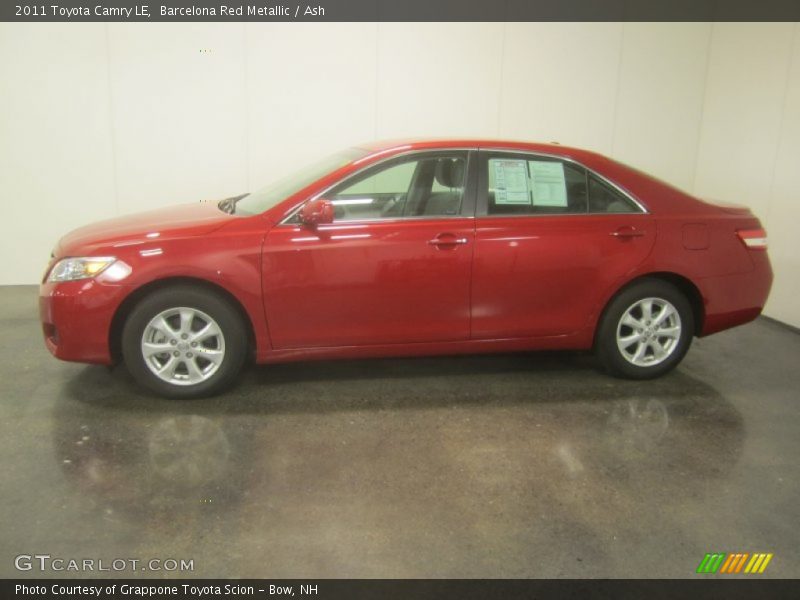 Barcelona Red Metallic / Ash 2011 Toyota Camry LE