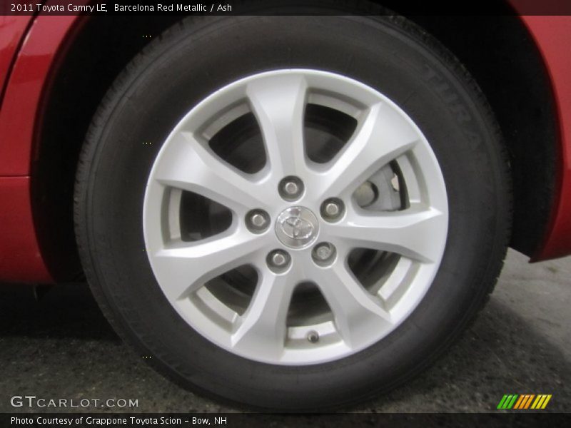 Barcelona Red Metallic / Ash 2011 Toyota Camry LE