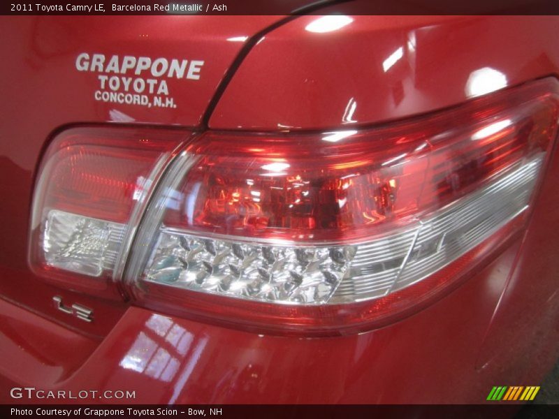 Barcelona Red Metallic / Ash 2011 Toyota Camry LE