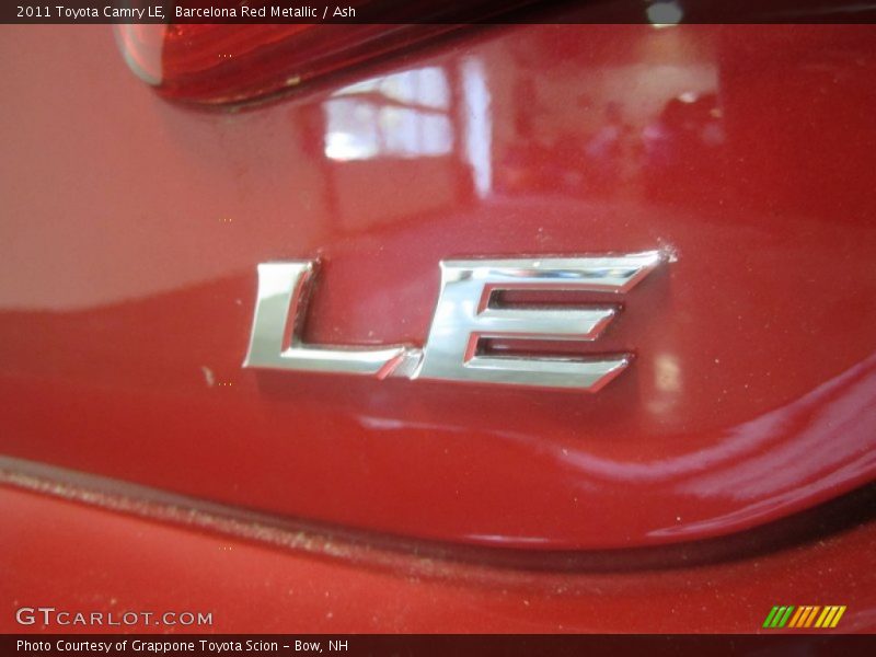 Barcelona Red Metallic / Ash 2011 Toyota Camry LE