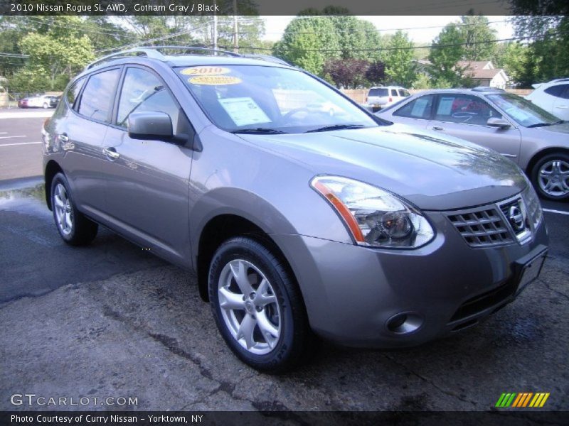 Gotham Gray / Black 2010 Nissan Rogue SL AWD