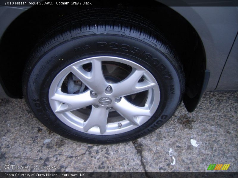 Gotham Gray / Black 2010 Nissan Rogue SL AWD