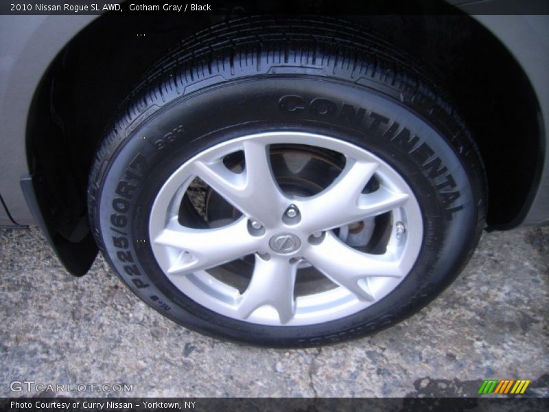 Gotham Gray / Black 2010 Nissan Rogue SL AWD